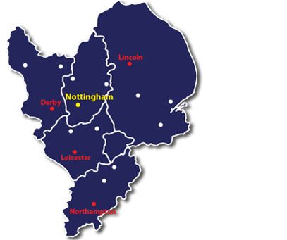 Debt Collection Northampton Office Debt Collection Northampton Map